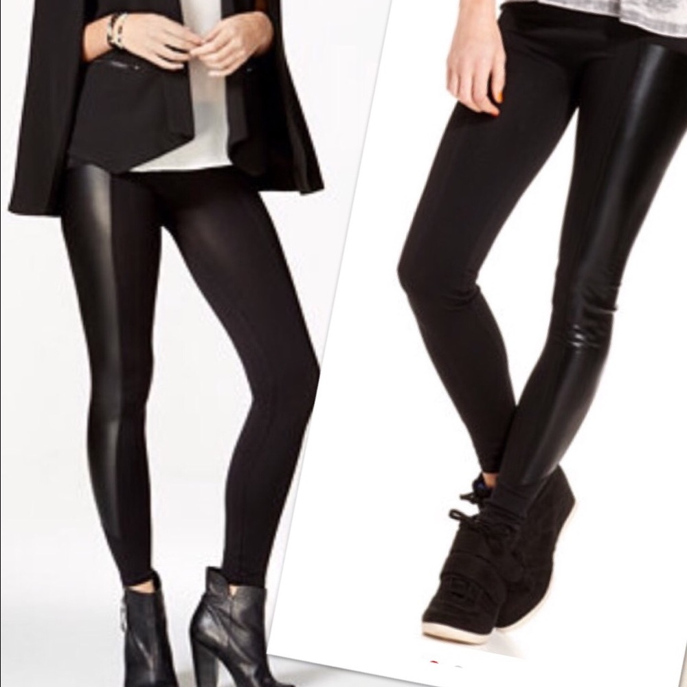 Material Girl NWT $54  tights leggings caviar black size XS / S spandex pants
